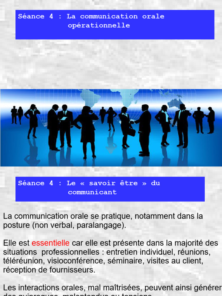 Communication orale efficace | PDF