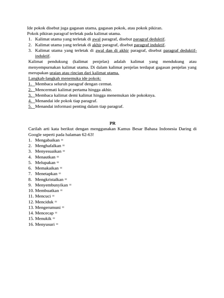 Menemukan Inti Cerita