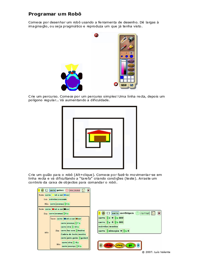 Guia para Programar Robôs Iniciantes | PDF