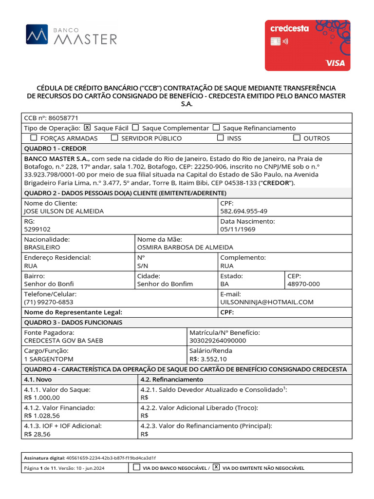 CCB | PDF | Crédito | Finanças e Administração de Capital