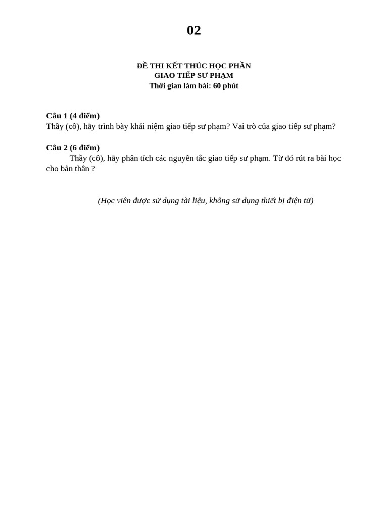ĐỀ GTSP | PDF