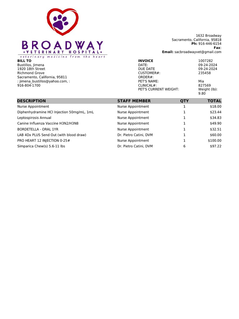 invoice_1007282 | PDF | Vaccines | Vaccination