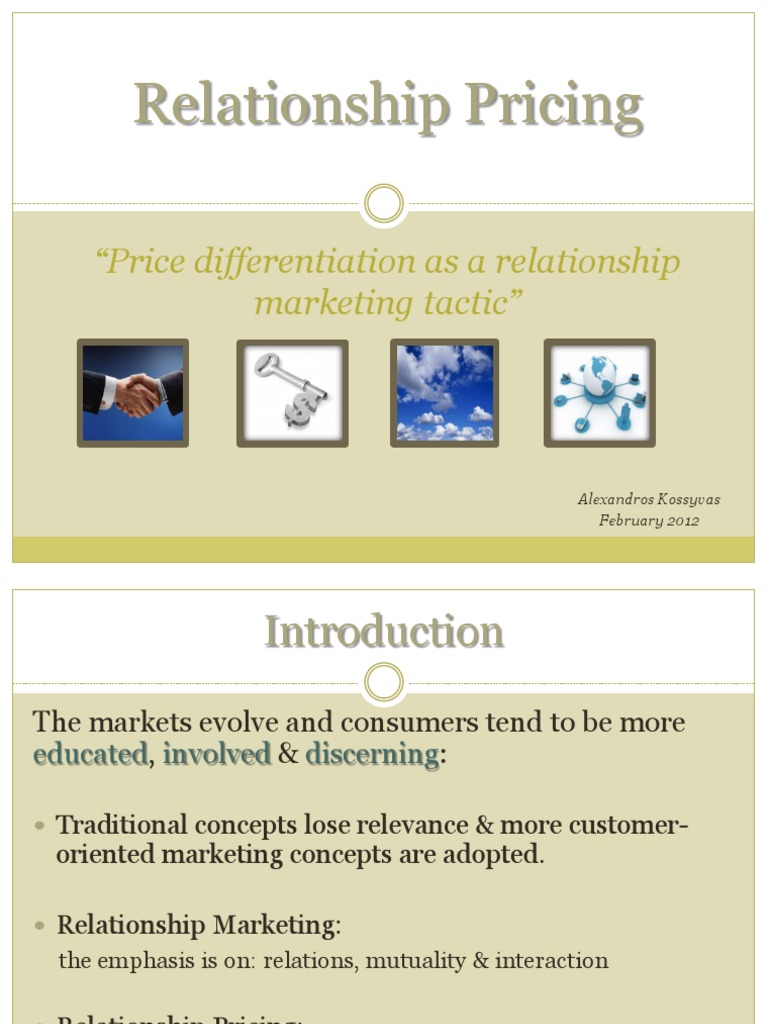 Relationship Pricing Strategies | PDF | Business Economics | Economics