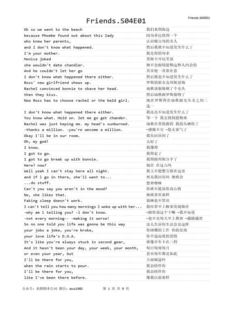 Friends S4E1: Beach Drama Unfolds