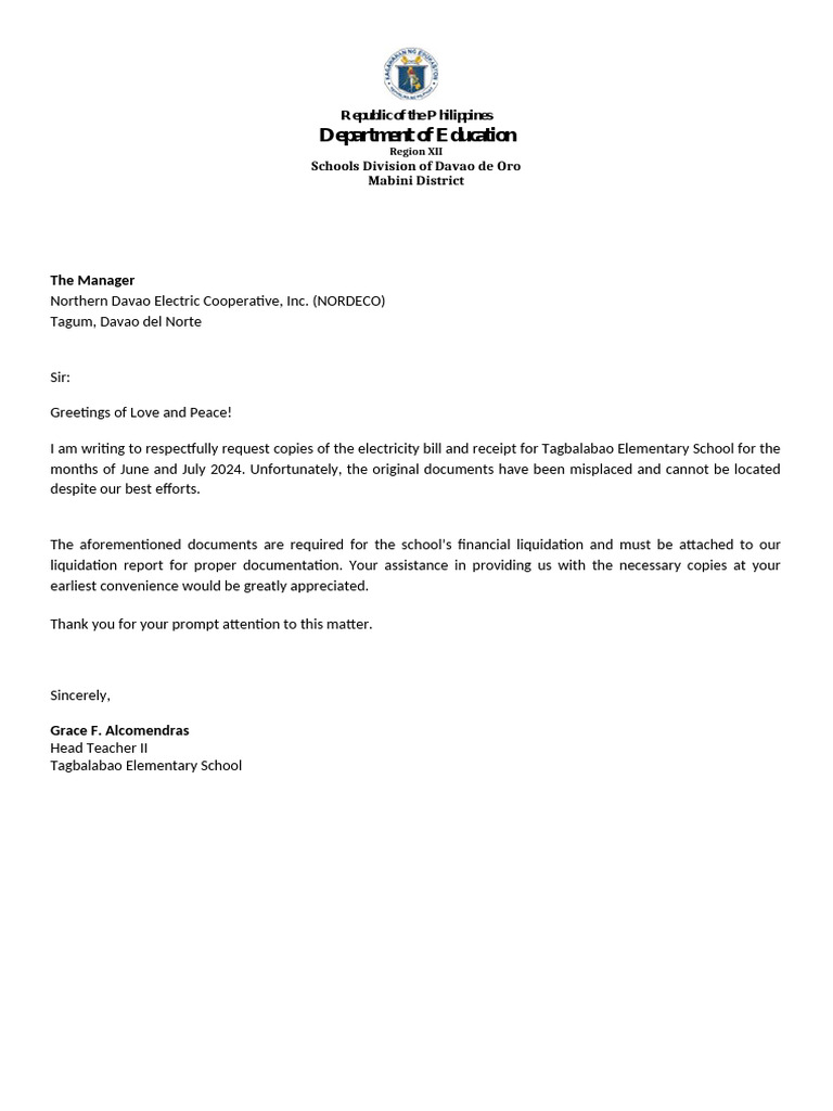 Request for Electricity Bill Copies | PDF