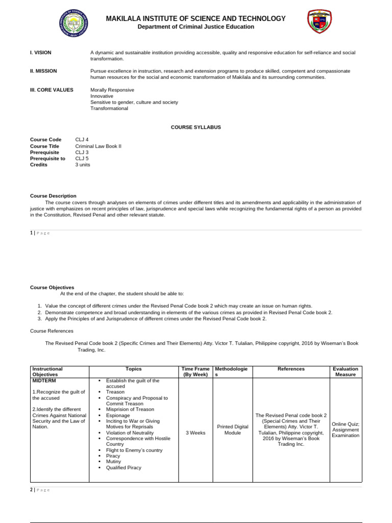 Clj 4 Pdf Crimes Crime Violence