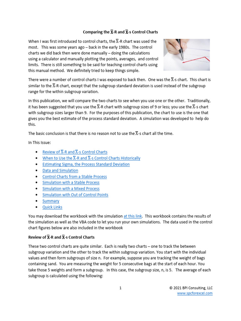Comparing_Xbar_R_and_Xbars_Control_Charts1 PDF Standard Deviation