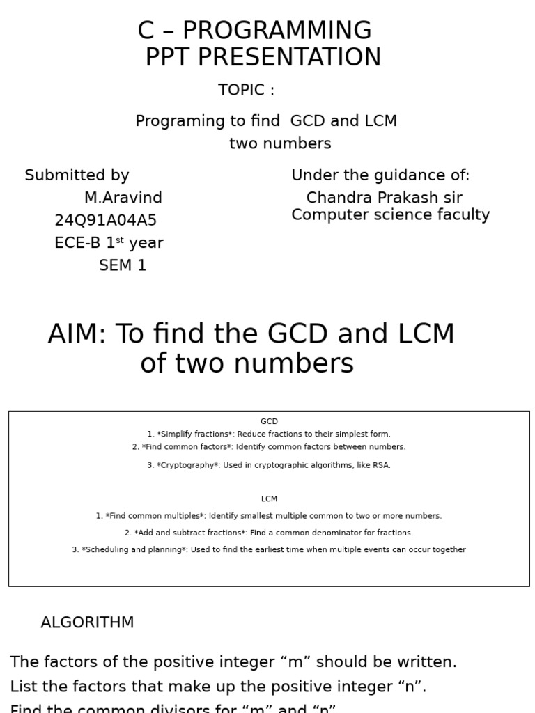 C - Programming PPT Presentation | PDF