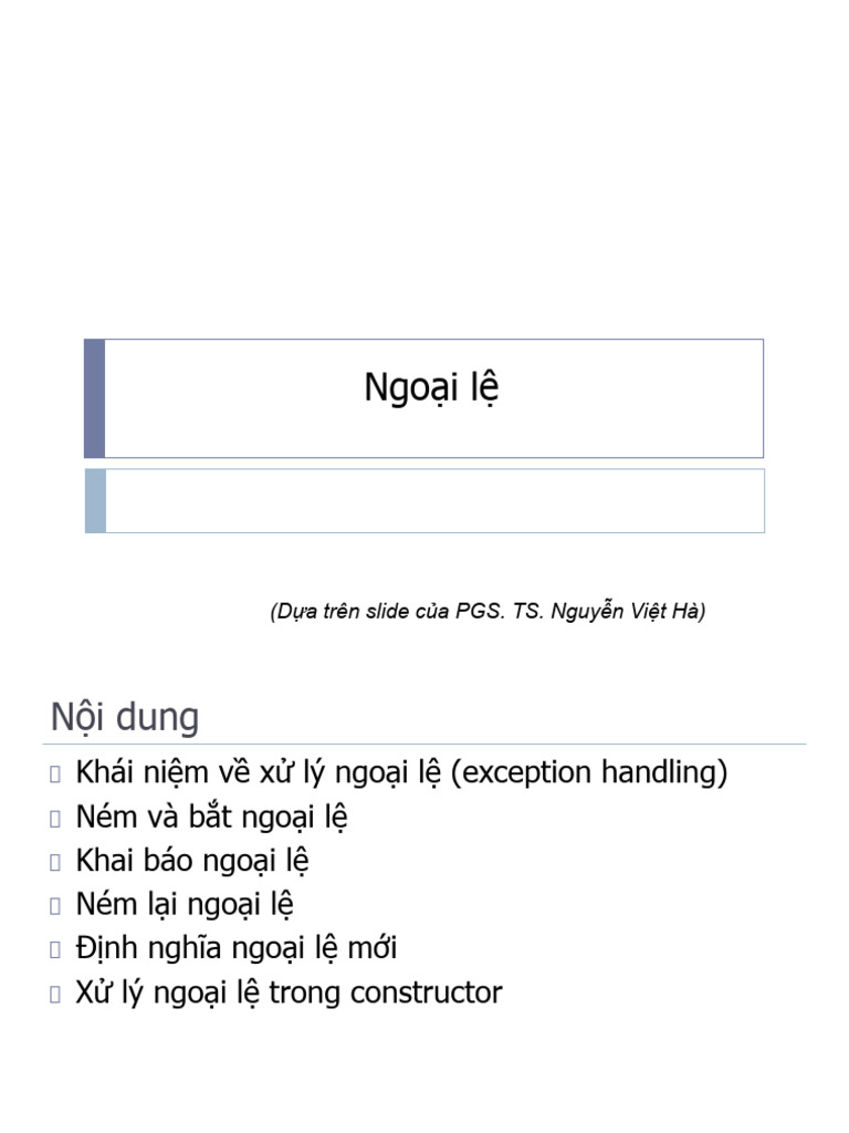 8 Exceptions | PDF