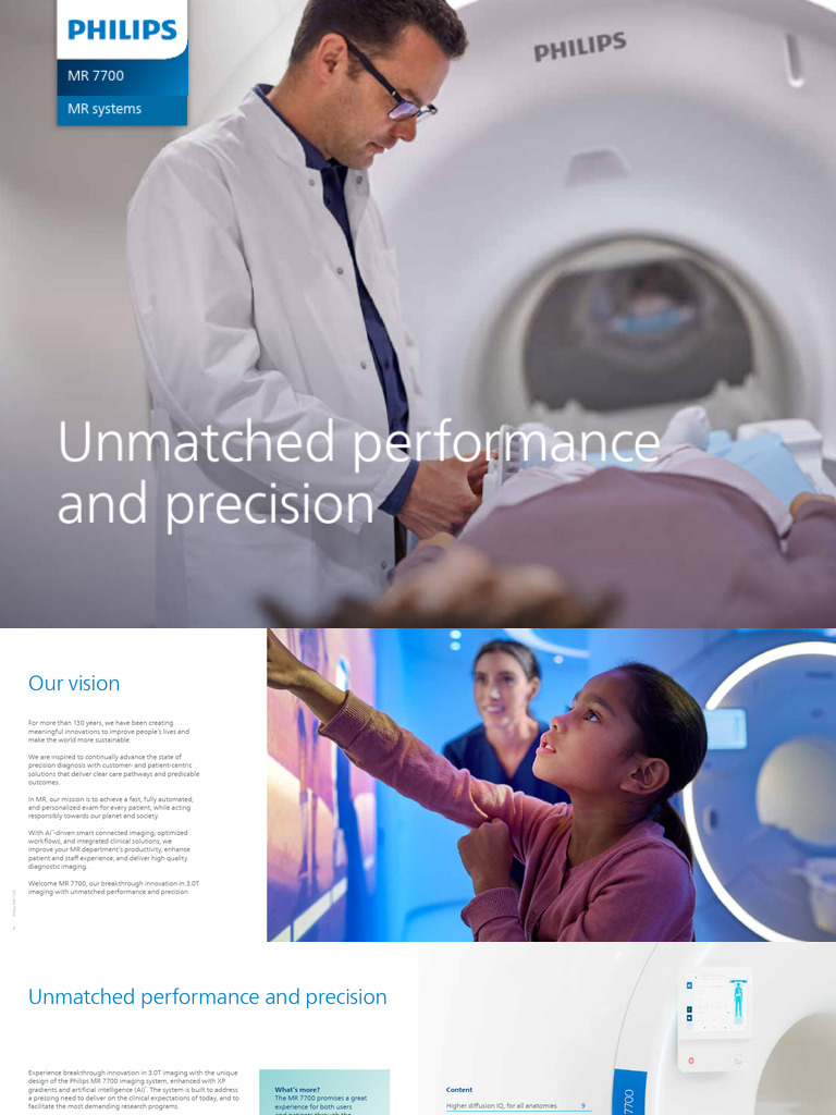 Philips MR 7700: Precision Imaging System | PDF | Functional Magnetic ...