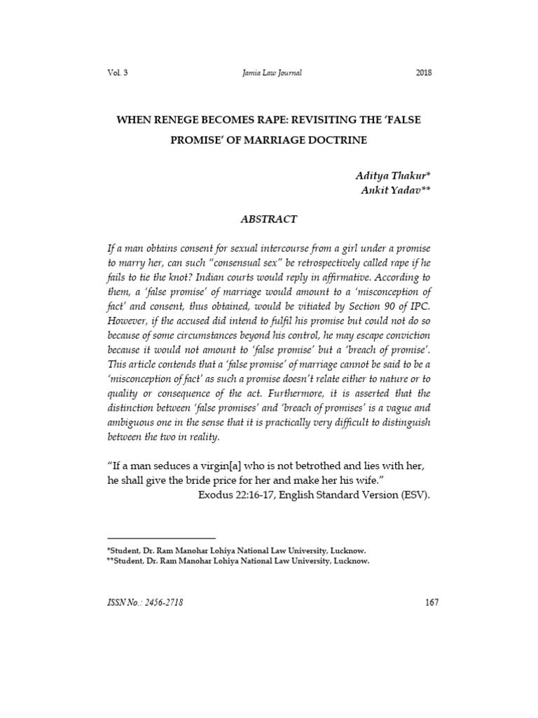 When Renege Becomes Rape - Criminal | PDF | Rape | Criminal Law