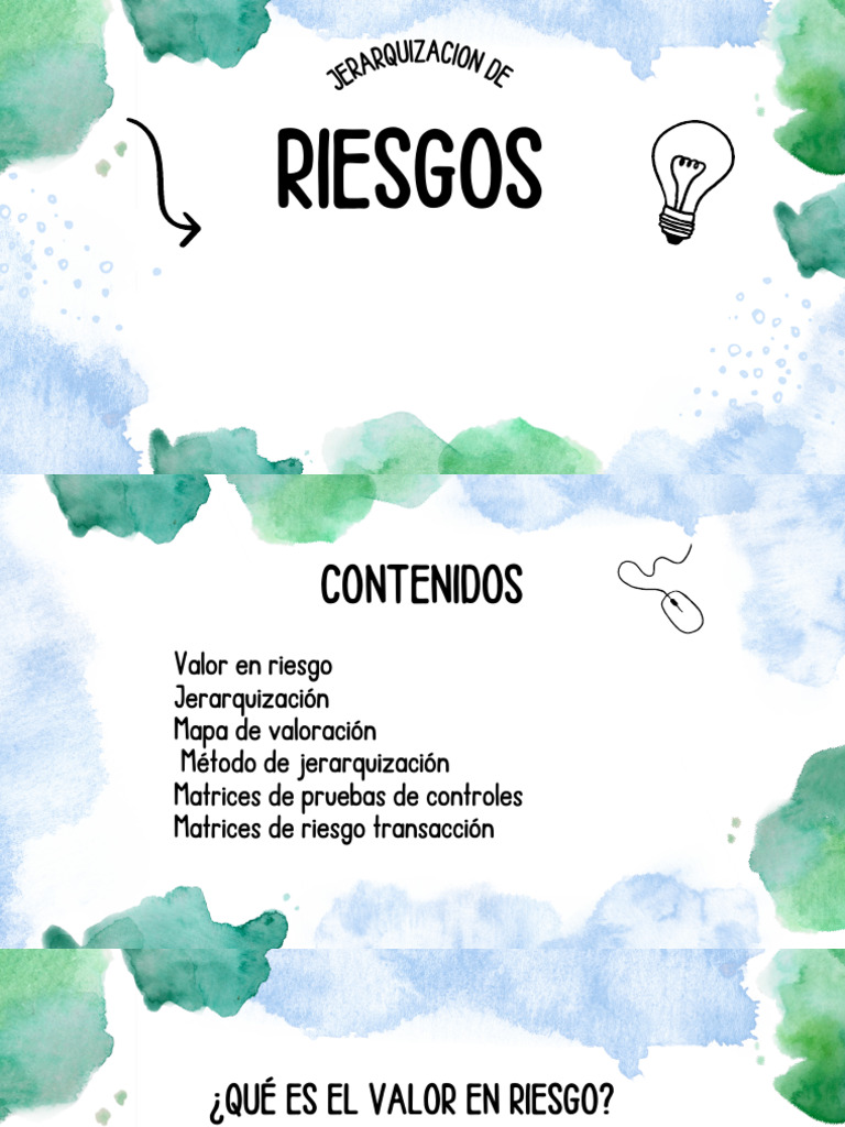 Jerarquización y Valor en Riesgo (VaR) | PDF | Valor en riesgo | Riesgo