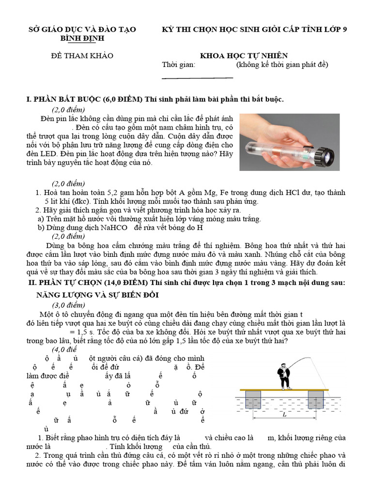 2. ĐỀ + HDC KHTN-9.pdf bình định | PDF