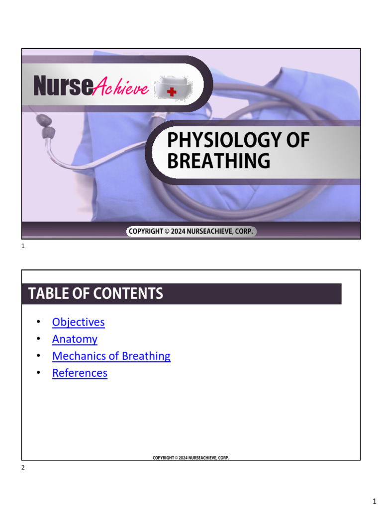 Physiology of Breathing | PDF | Respiratory Tract | Lung