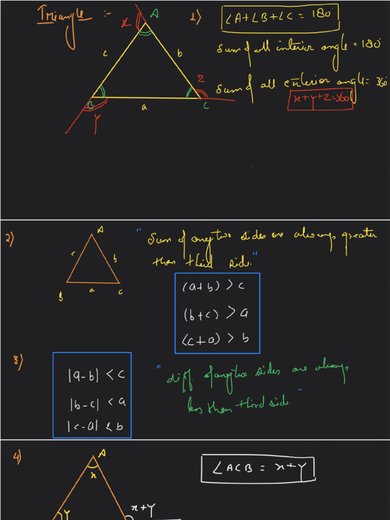 Geometry+-+IV+(Triangles+Classification)-1 | PDF