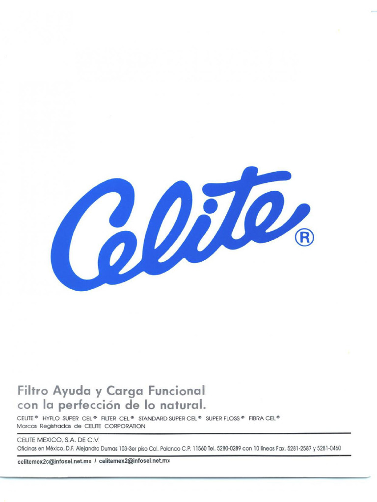 Propiedades Tierra Celite | PDF