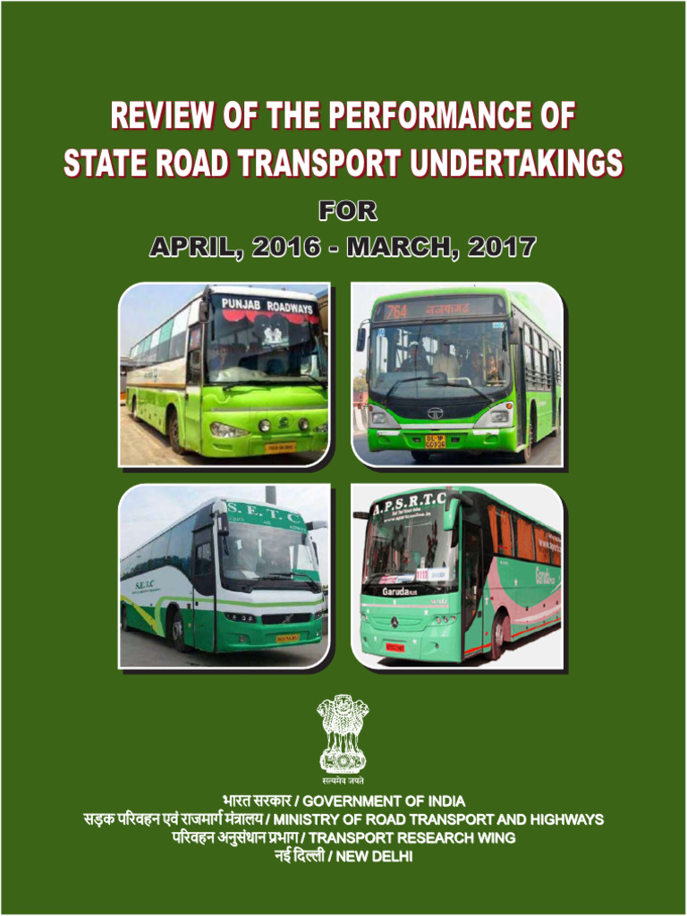 SRTU Performance Review 2016-17 | PDF | Bus | Transport