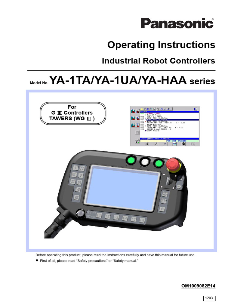 Panasonic Robot Controller Manual | PDF | Welding | Construction