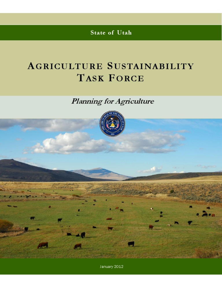 Utah Agriculture Sustainability Task Force Planning for Agriculture