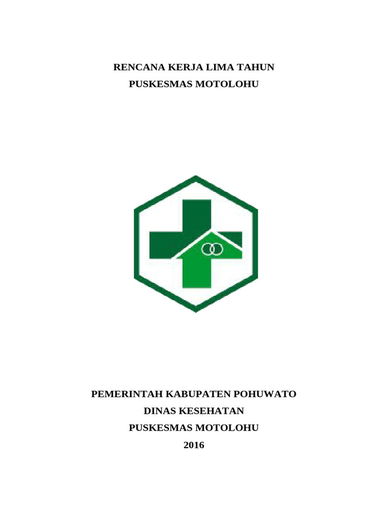 Cover Rencana Kerja Lima Tahun | PDF
