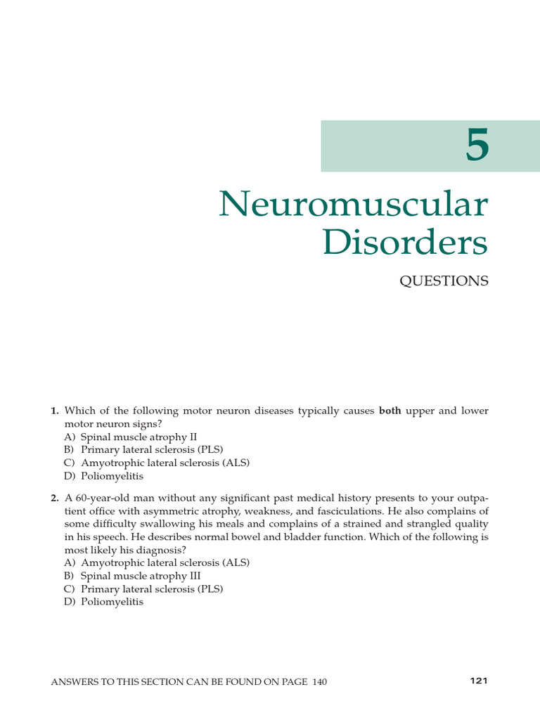PMR Neurology Questions | PDF | Multiple Sclerosis | Muscular Dystrophy