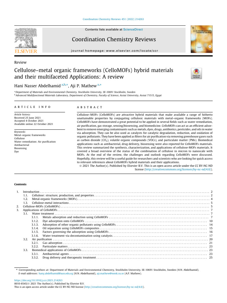 1 s2.0 S0010854521005373 Main | PDF | Cellulose | Biopolymer
