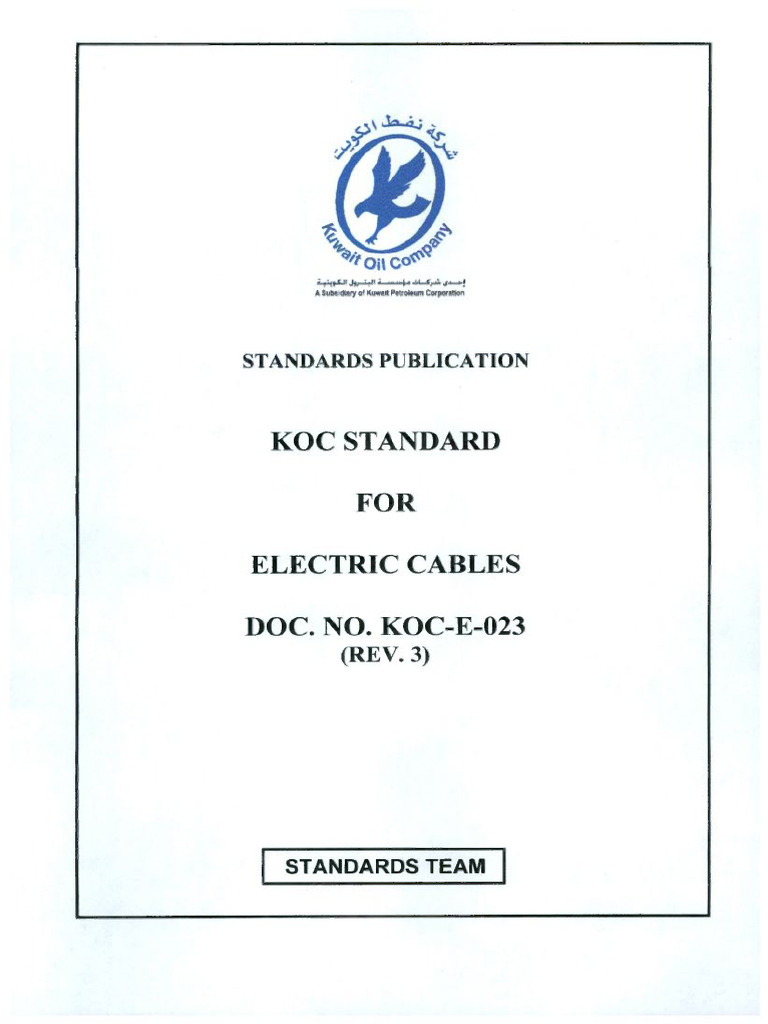 Electrical Cableskocqc | PDF