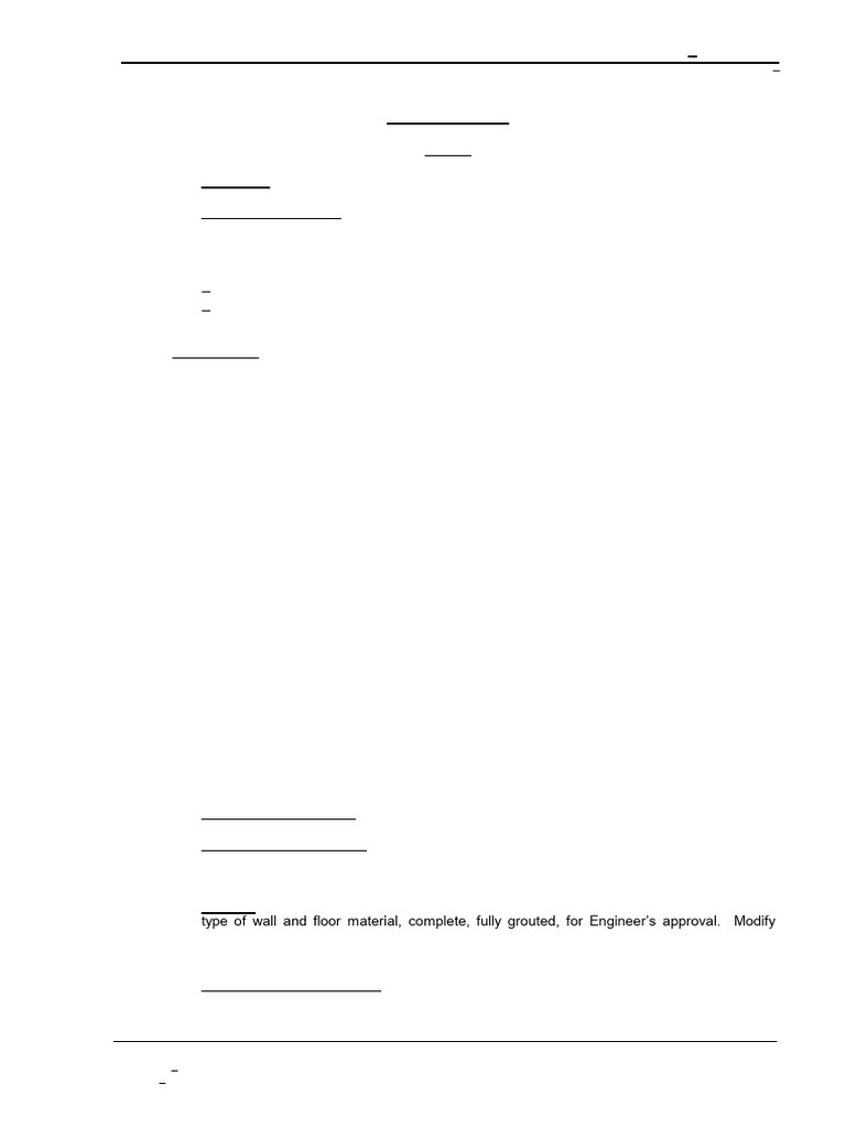 Tiling Specifications for Siteen Office Building | PDF | Tile | Concrete