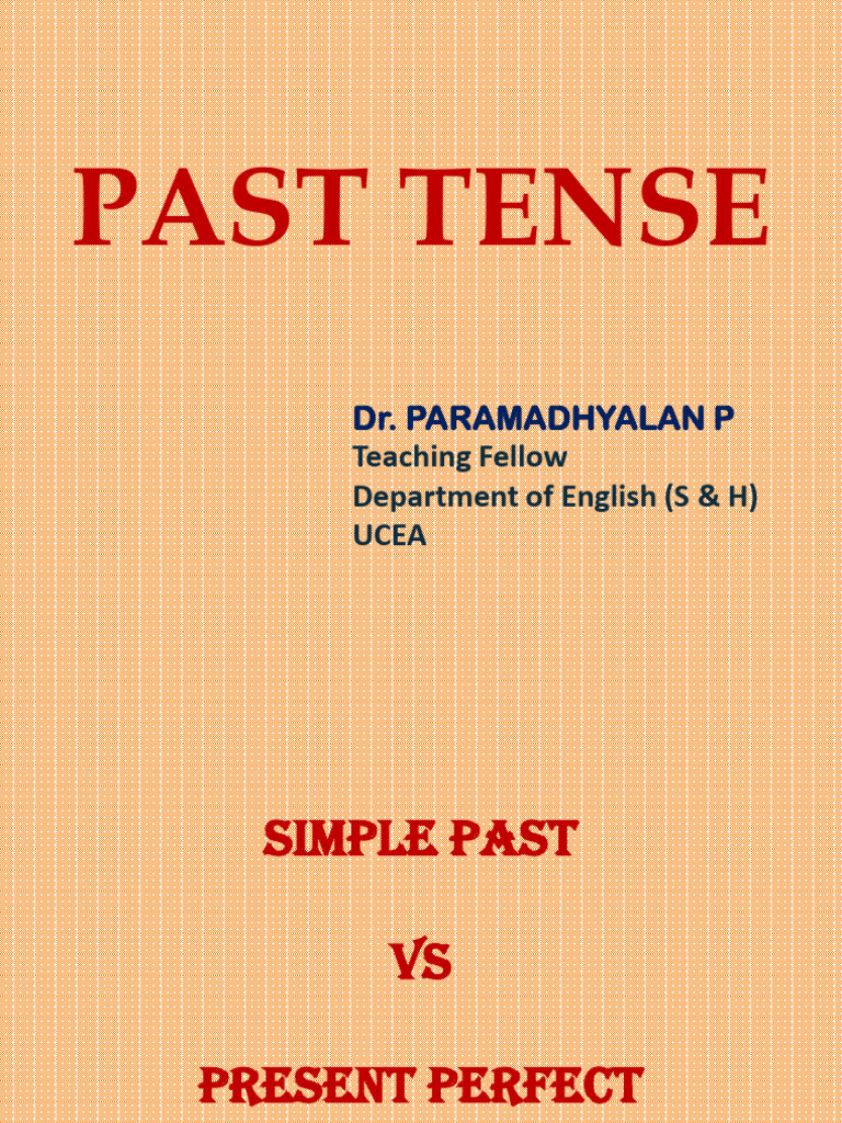 Past Tense | PDF | Grammatical Tense | Language Mechanics