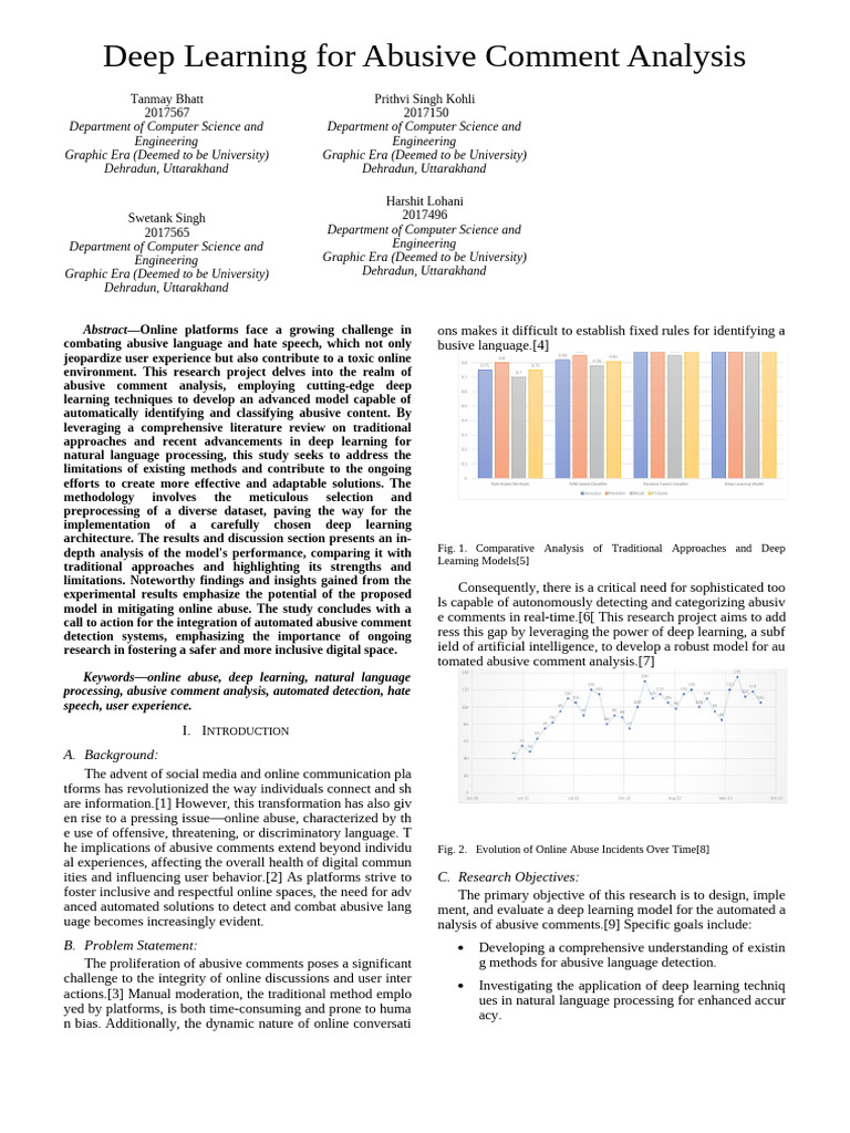 Deep Learning for Abusive Comment Detection | PDF | Deep Learning ...