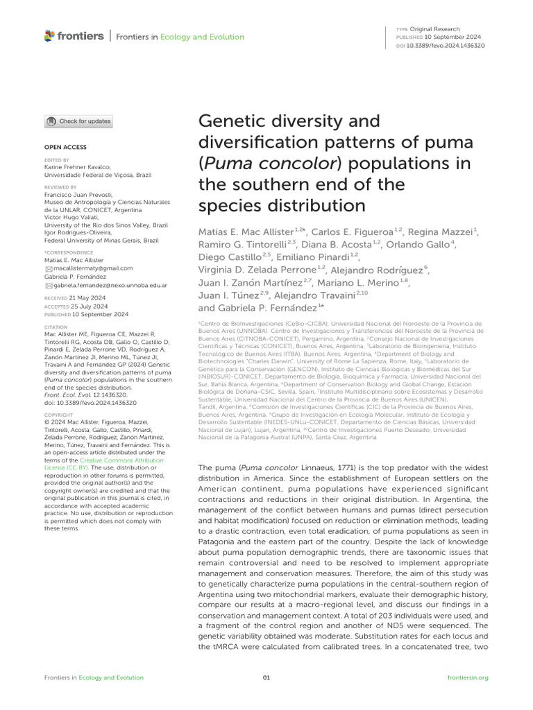 Genetic Diversity and Diversification Patterns of | PDF | Phylogenetics ...