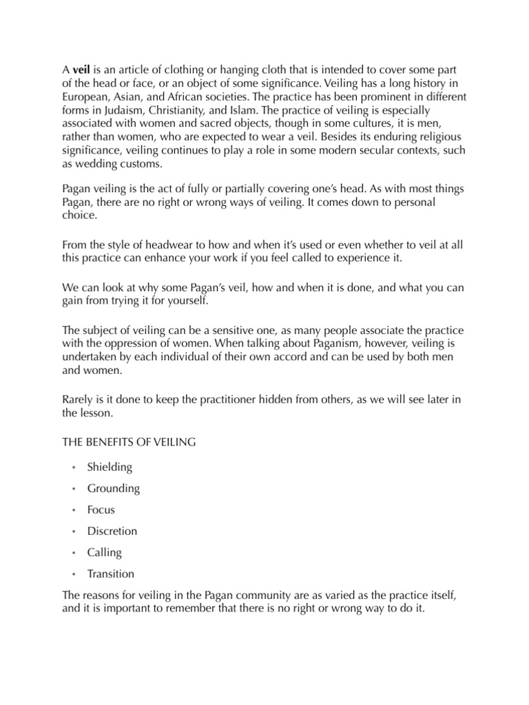 V Ailing | PDF | Veil