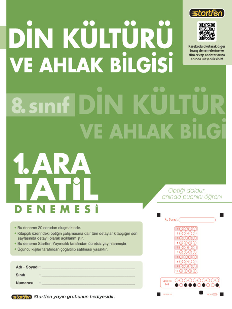 08 SNF Din Deneme 2-A | PDF