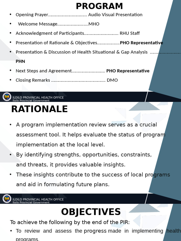 Iloilo Health Program Review Summary | PDF