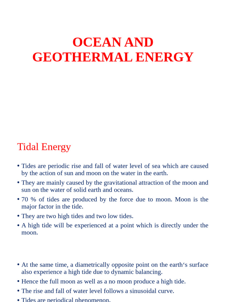 unit 5 | PDF | Tide | Oceans