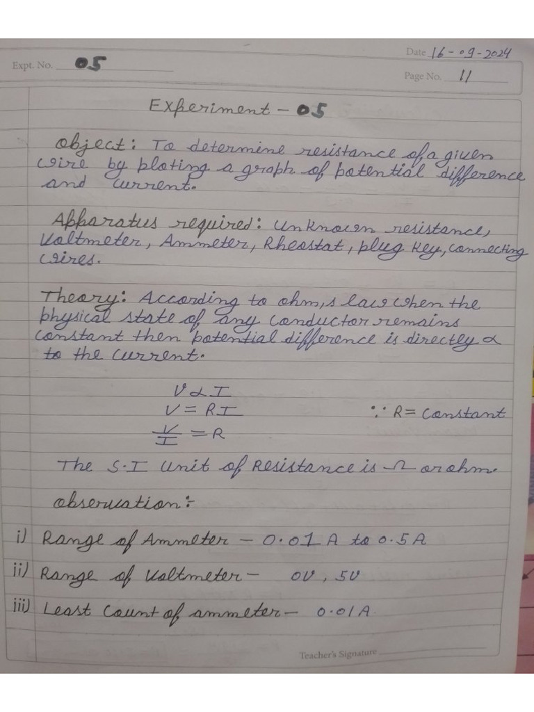 Physics Practical 5 | PDF
