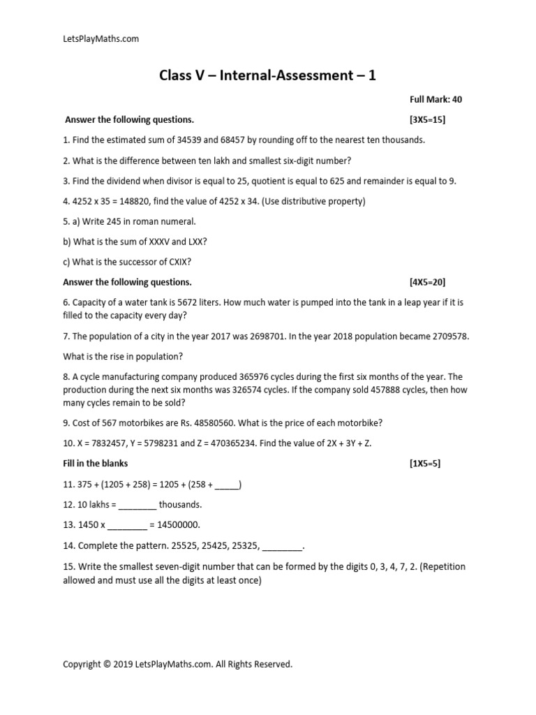 Internal Assesssment 1 | PDF