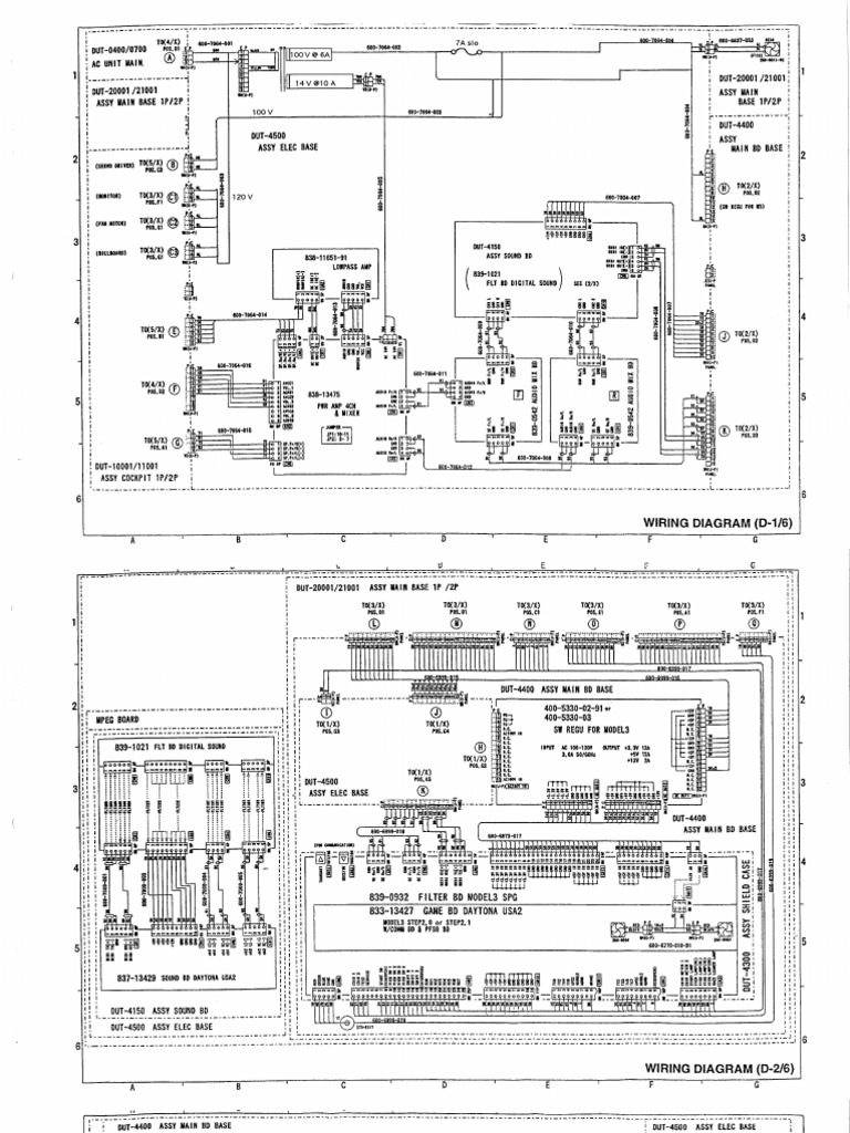 Daytona USA 2 Model 3 US Wiring Diagram Twin PDF