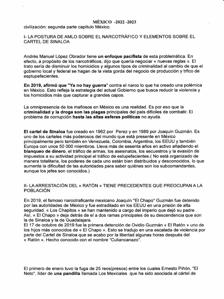 Estrategias de AMLO y el Narco en México | PDF | Comercio ilegal de ...