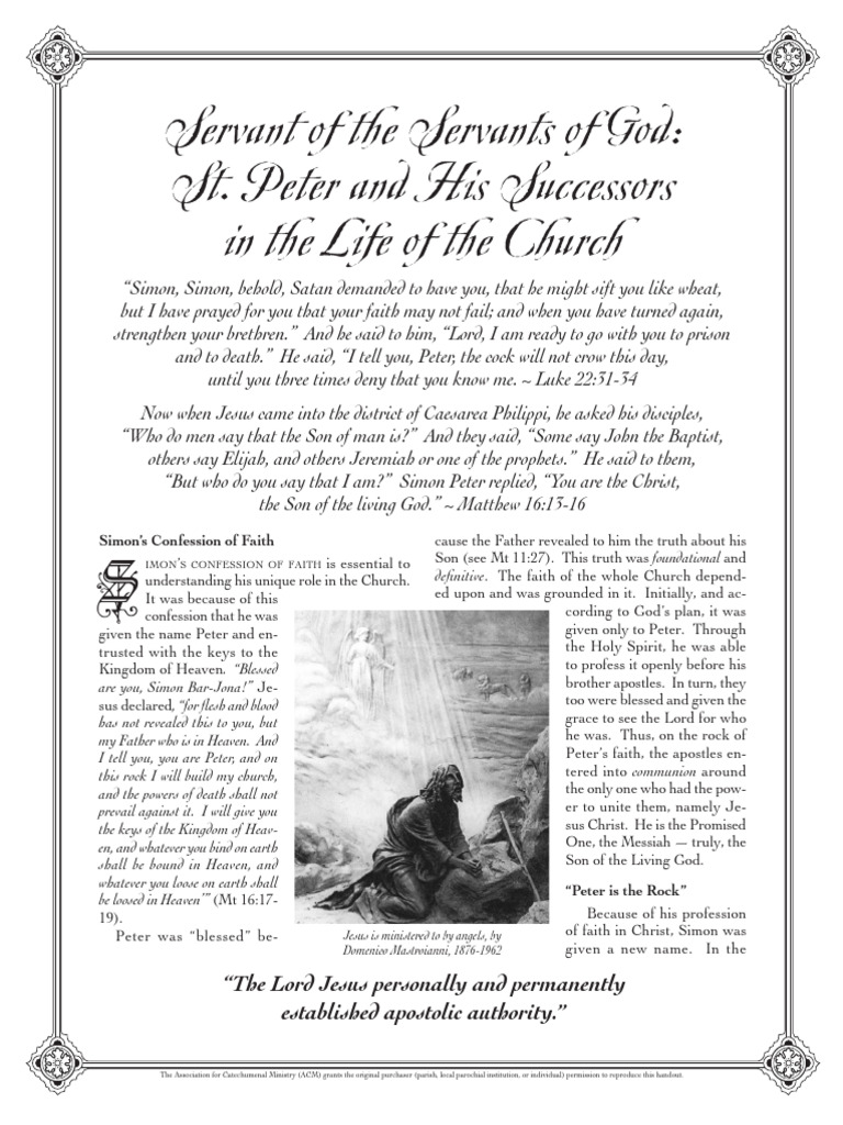 Simon Peter's Role in Church Authority | PDF | Saint Peter | Pope