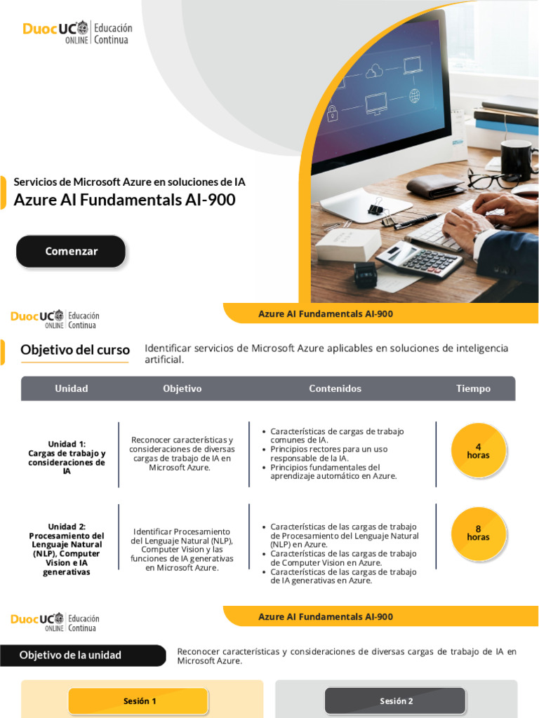 Sesión 1 - Cargas de Trabajo Comunes y Principios de IA en Azure | PDF ...