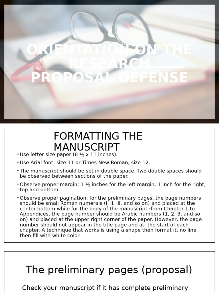 Research Proposal Defense Guide | PDF | Microsoft Power Point