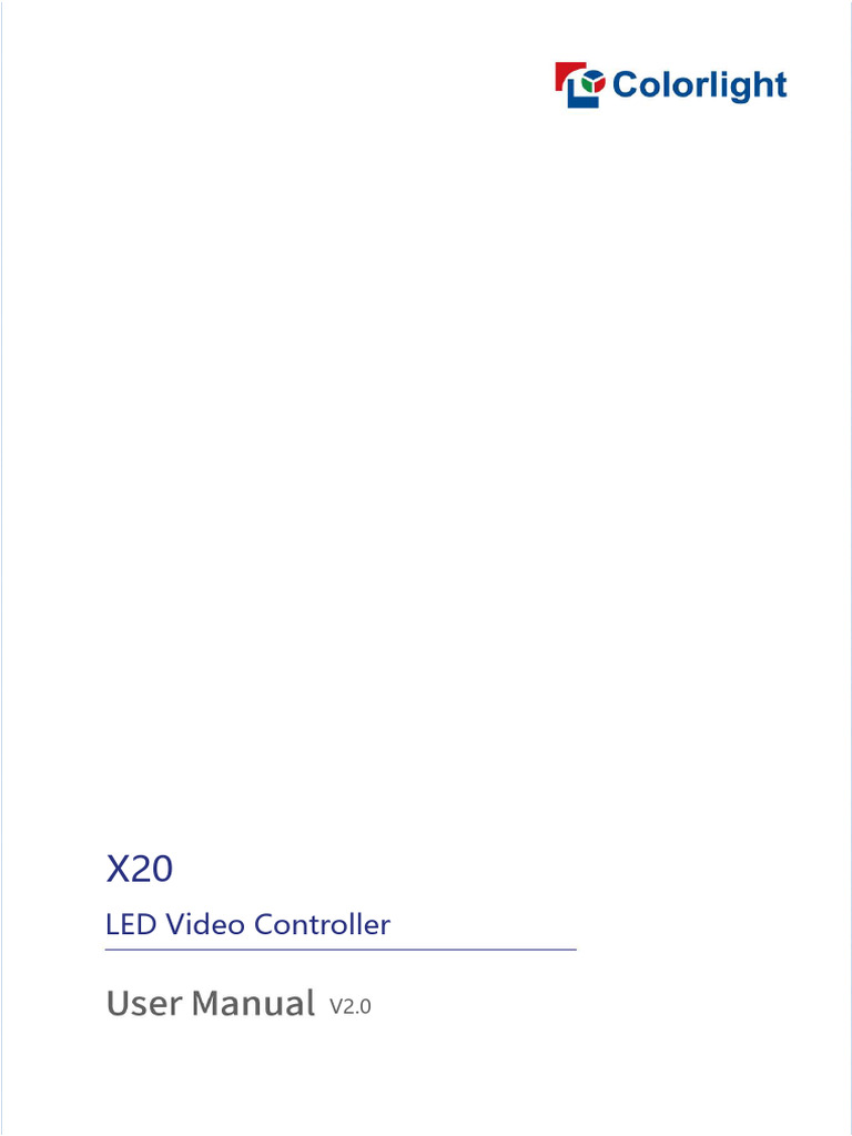 X20 User Manual V2.0 1685433706 | PDF