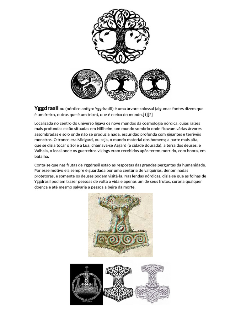 Símbolos e Mitologia Nórdica | PDF | Thor, image size:768x1024