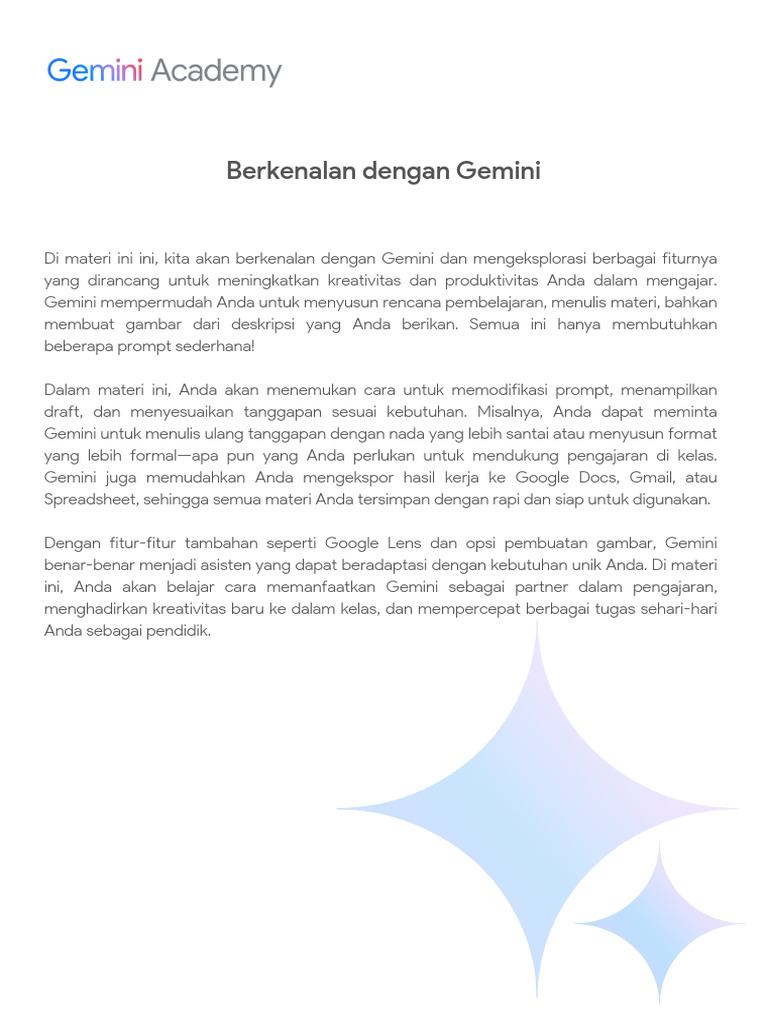 Berkenalan Dengan Gemini | PDF