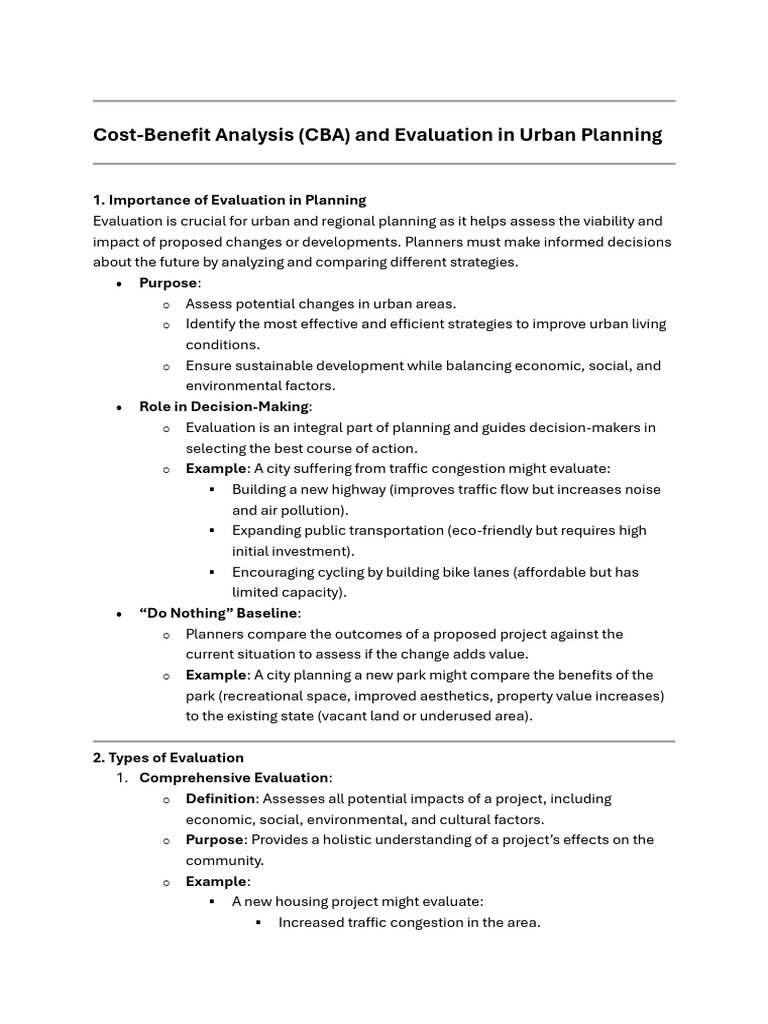 Cost-Benefits Analysis Notes | PDF | Net Present Value | Cost–Benefit ...