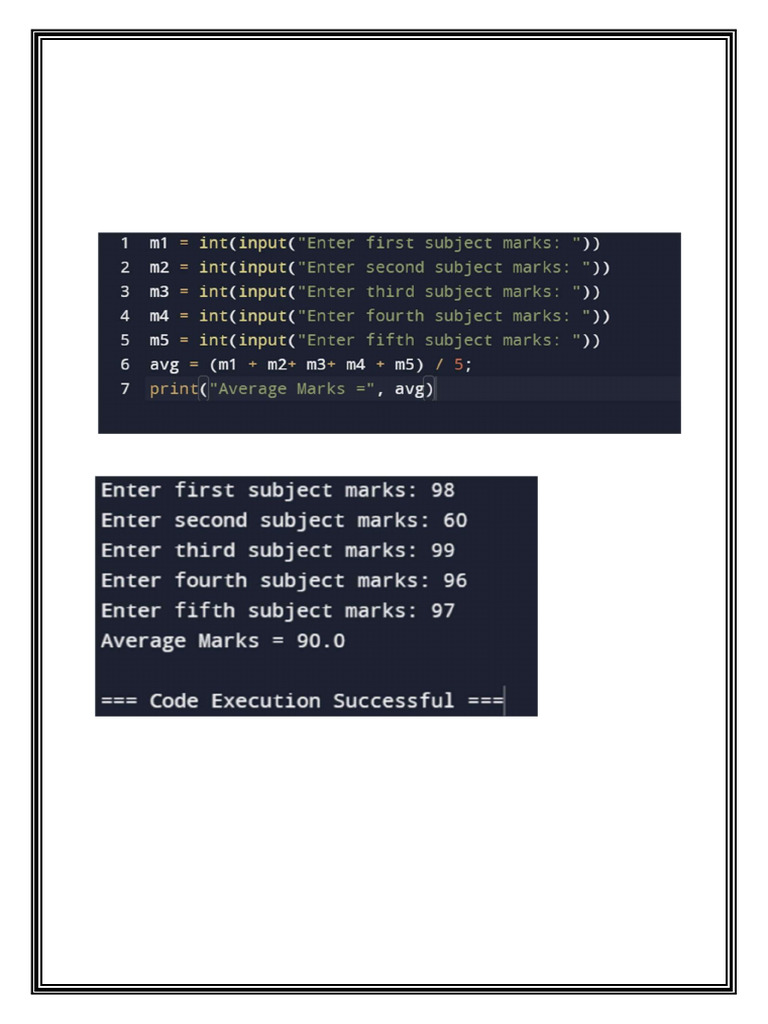 Code Examples for Basic Calculations | PDF