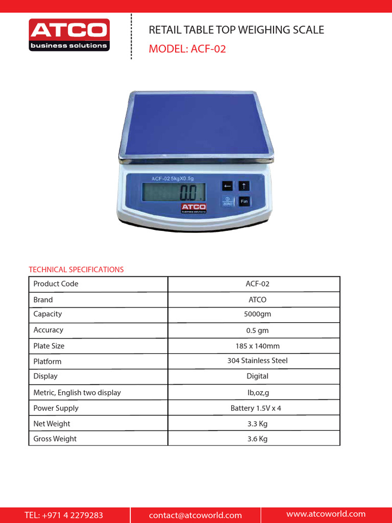 Retail Weighing Scales Overview | PDF | Manufactured Goods | Motor Vehicle
