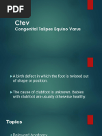 Understanding CTEV: Deformities and Management | PDF | Foot ...