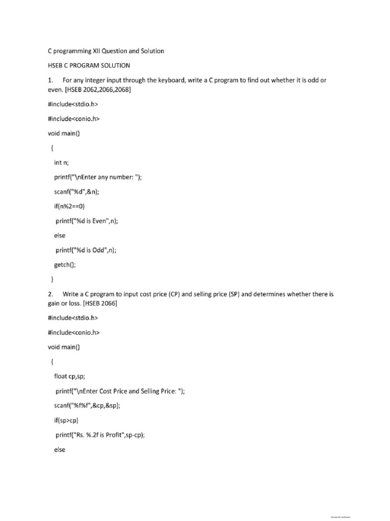 C Program All | PDF